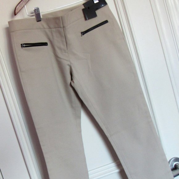 Club Monaco Women Pants, Beige,sz.4,Low Rise, Skinny Leg - Picture 1 of 7